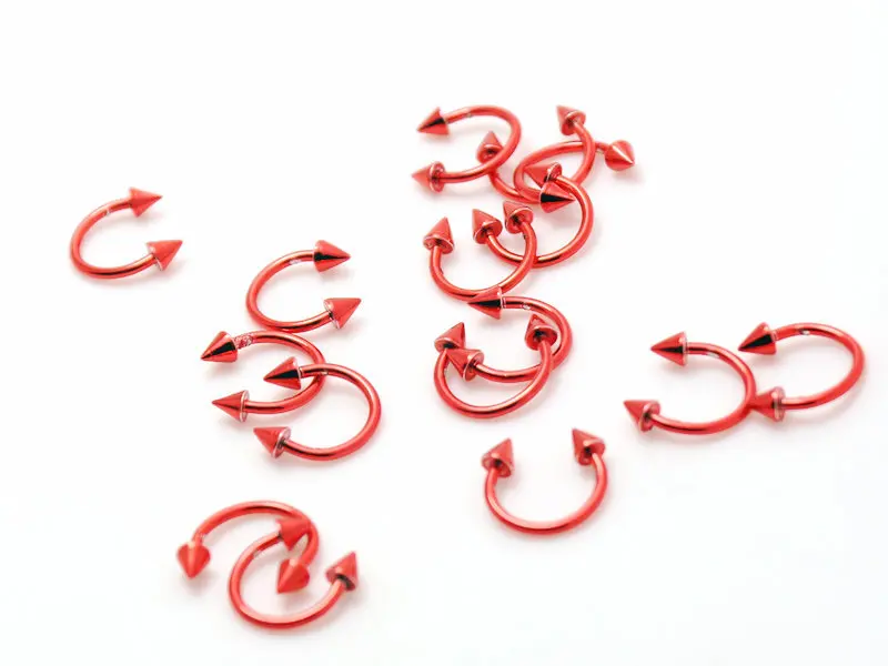 Круговые кольца с шипами cbr 10 шт. оптовые партии колец для перегородки губ пирсинг