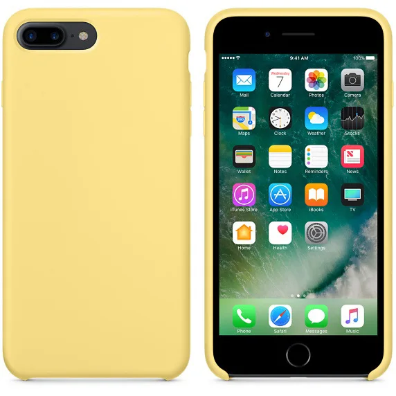 YELLOW Официальный жидкий силиконовый резиновый чехол-накладка для iPhone 11 Pro Max X XS Max XR 6 6S Plus 6 7 8 Plus Мягкий сенсорный чехол Fundas - Цвет: YELLOW