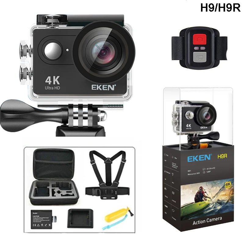 Оригинальная Спортивная Экшн камера EKEN H9/H9R Ultra 4K Full HD 1080P WiFi 2 0 LCD Video DV Sport