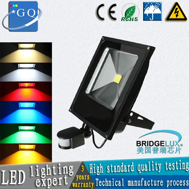 

20pcs/lot 10W 20w 30w 50w led downlights led flood light PIR Motion sensor Induction Sense lamp led tube light
