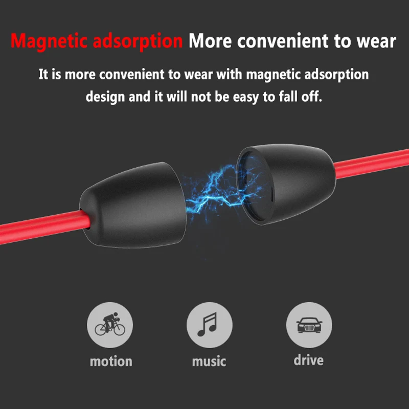 Новинка BT315 Bluetooth наушники вкладыши беспроводные шейные спортивные магнитные с