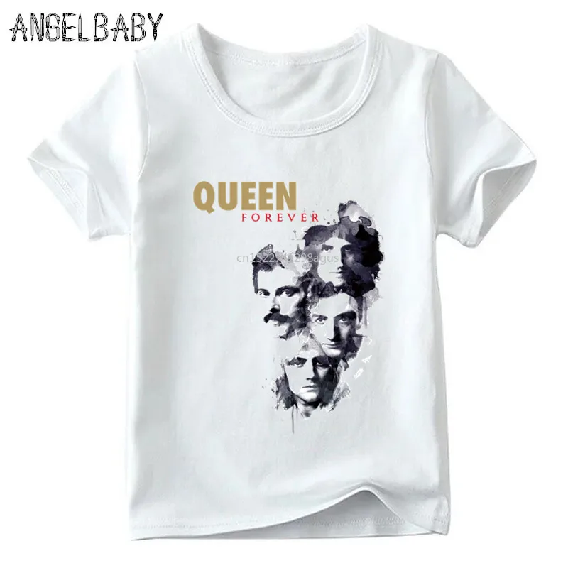 Футболка FREDDIE MERCURY Rock Band Queen для мальчиков и девочек дизайнерские детские летние