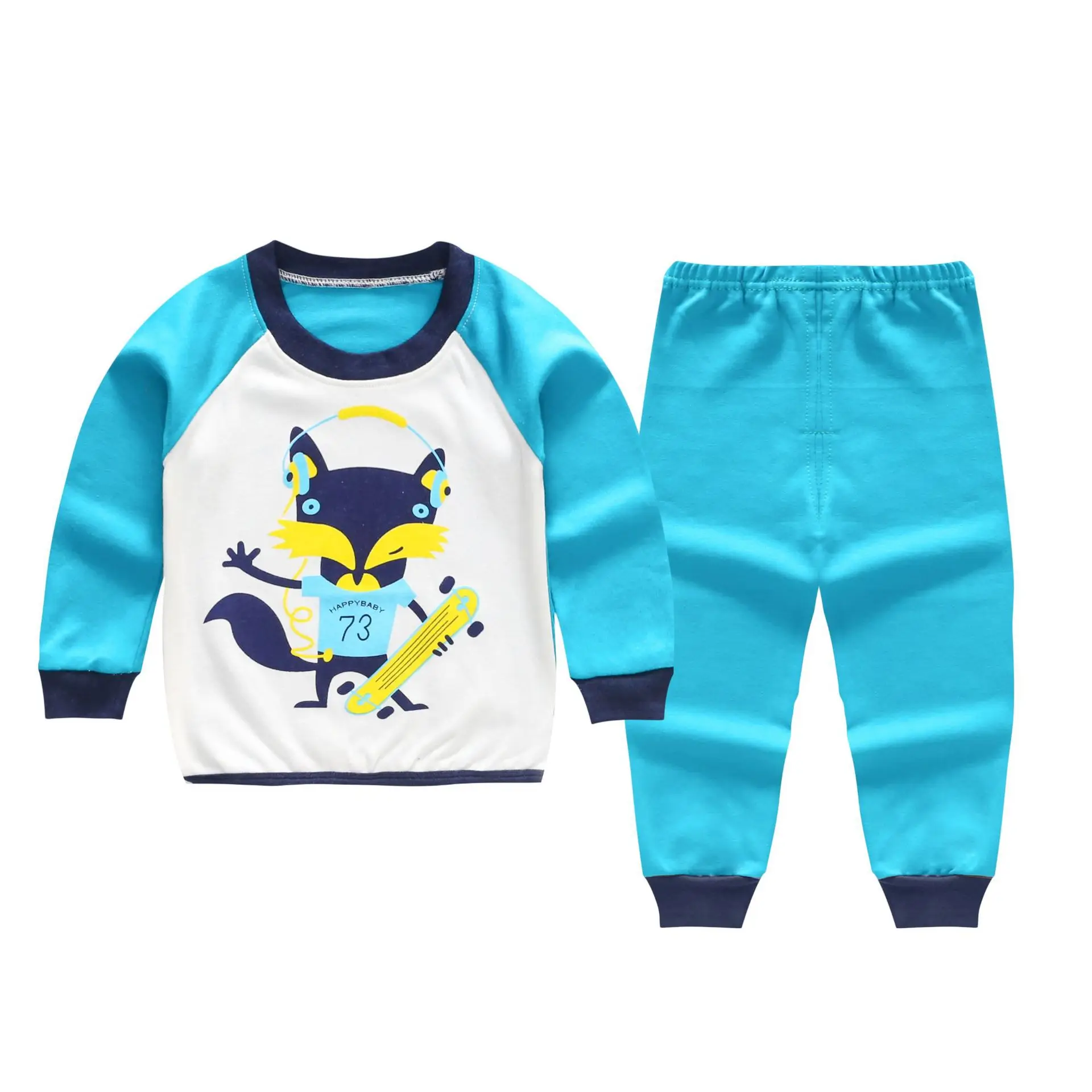 Пижамы для мальчиков из 100 хлопка детская одежда сна пижамы маленьких девочек