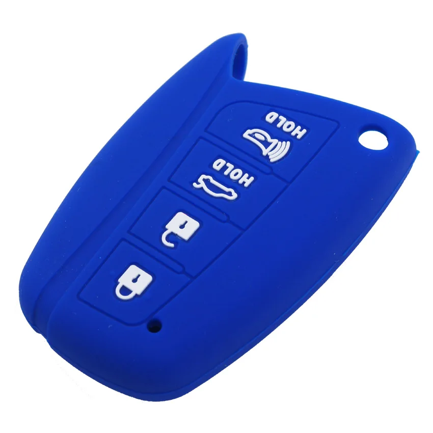 Чехол для Hyundai Santa Fe Tucson ix45 Accent Genesis Equus Azera Solaris ix35 4 кнопки 1 шт.|car key case cover|smart casekey for