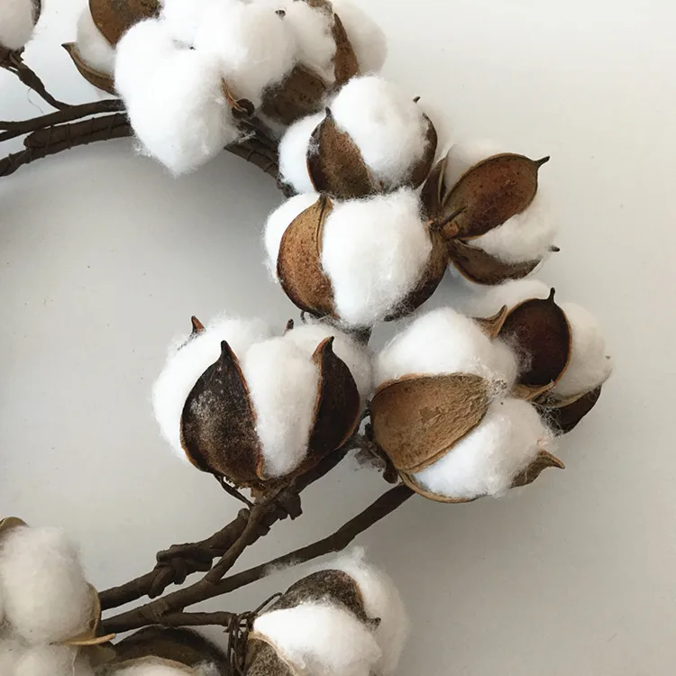 GVCD хлопковое кольцо имитирующее хлопковый венок Рождественский дверное звено