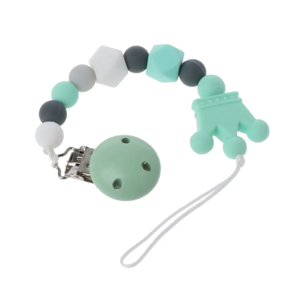 Детские пустышки цепи силиконовые соски зажимы шарик манекен клип младенческой