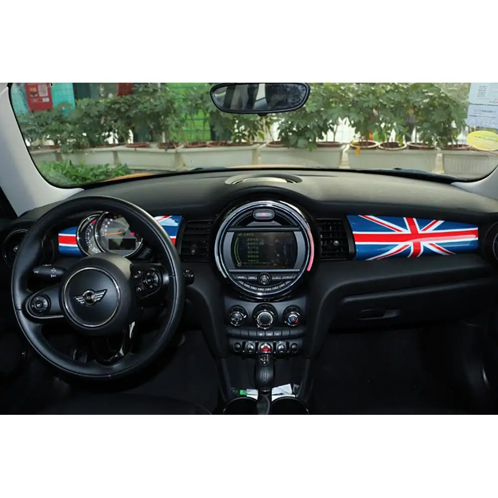 

2 pcs Union Jack Instrument Panel Decor Cover For Mini Cooper F55 F56