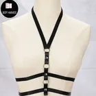 Женский сексуальный бюстгальтер-клетка, эластичный пояс с заклепками, женское нижнее белье для шеста, женское готическое черное платье-портупея для косплея