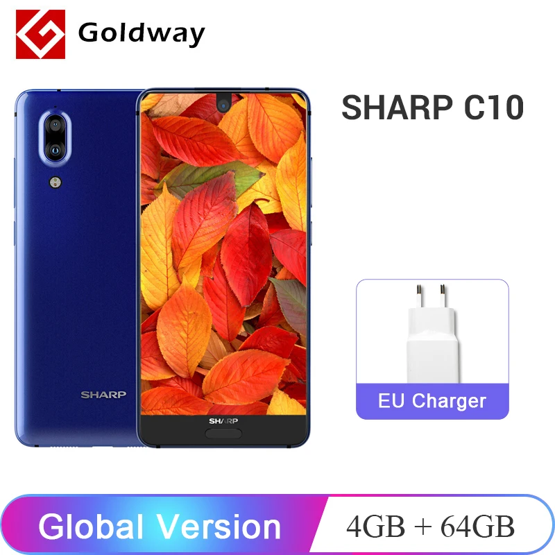 Оригинальные SHARP AQUOS C10 S2 глобальная версия 4 GB 64 Смартфон Snapdragon 630 Octa Core 5 ''nfc 12MP
