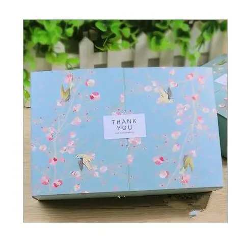 Бесплатная доставка большой синий цветок украшение птиц упаковка для выпечки