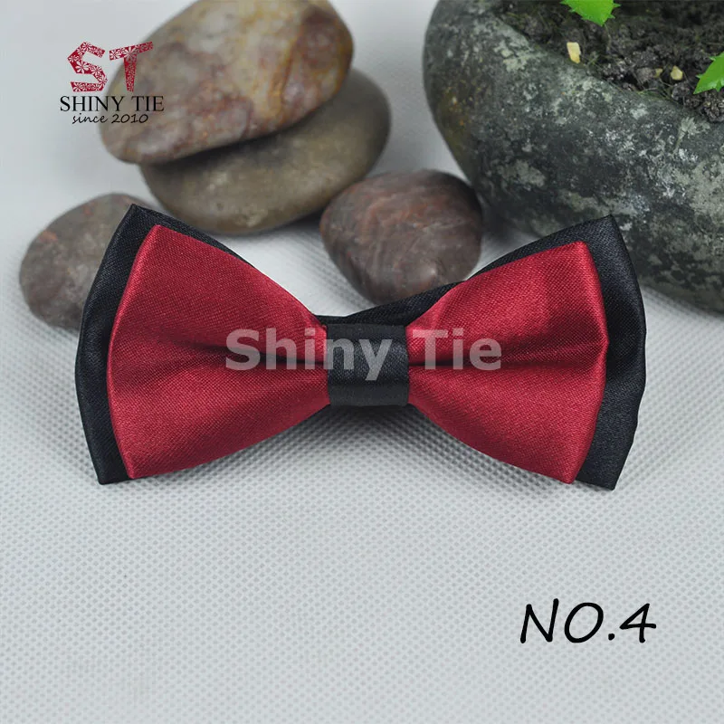 Классический Детский галстук-бабочка формальный цветной милый двухслойный