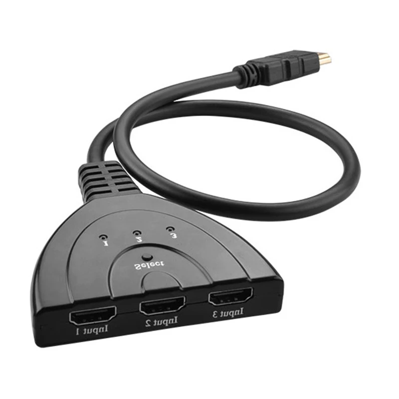 Larryjoe высокое качество 3 порта 1080P 3D HDMI коммутатор разветвитель концентратор с кабелем для PC tv HD tv DVD PS3 Xbox 360 кабельный ящик