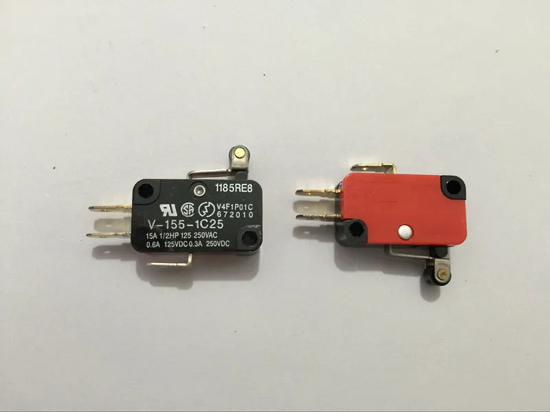 

100pcs V-155-1C25 Momentary Limit Micro Switch SPDT Snap Action Switch