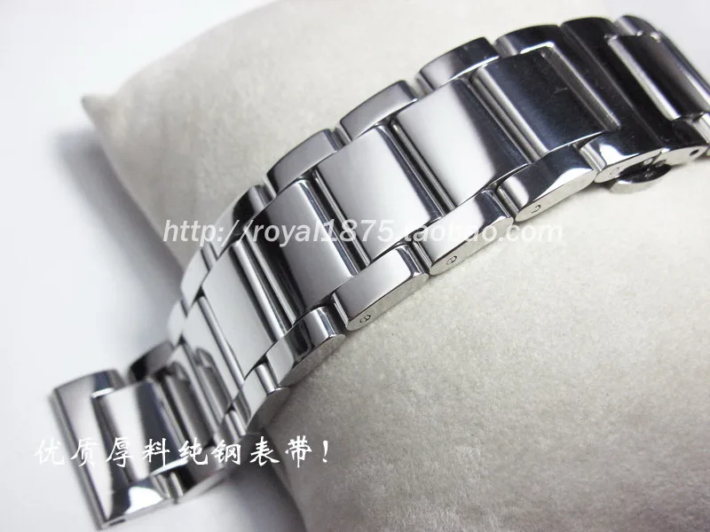 Роскошный Полировочный мужской ремешок для часов сменный Браслет из нержавеющей