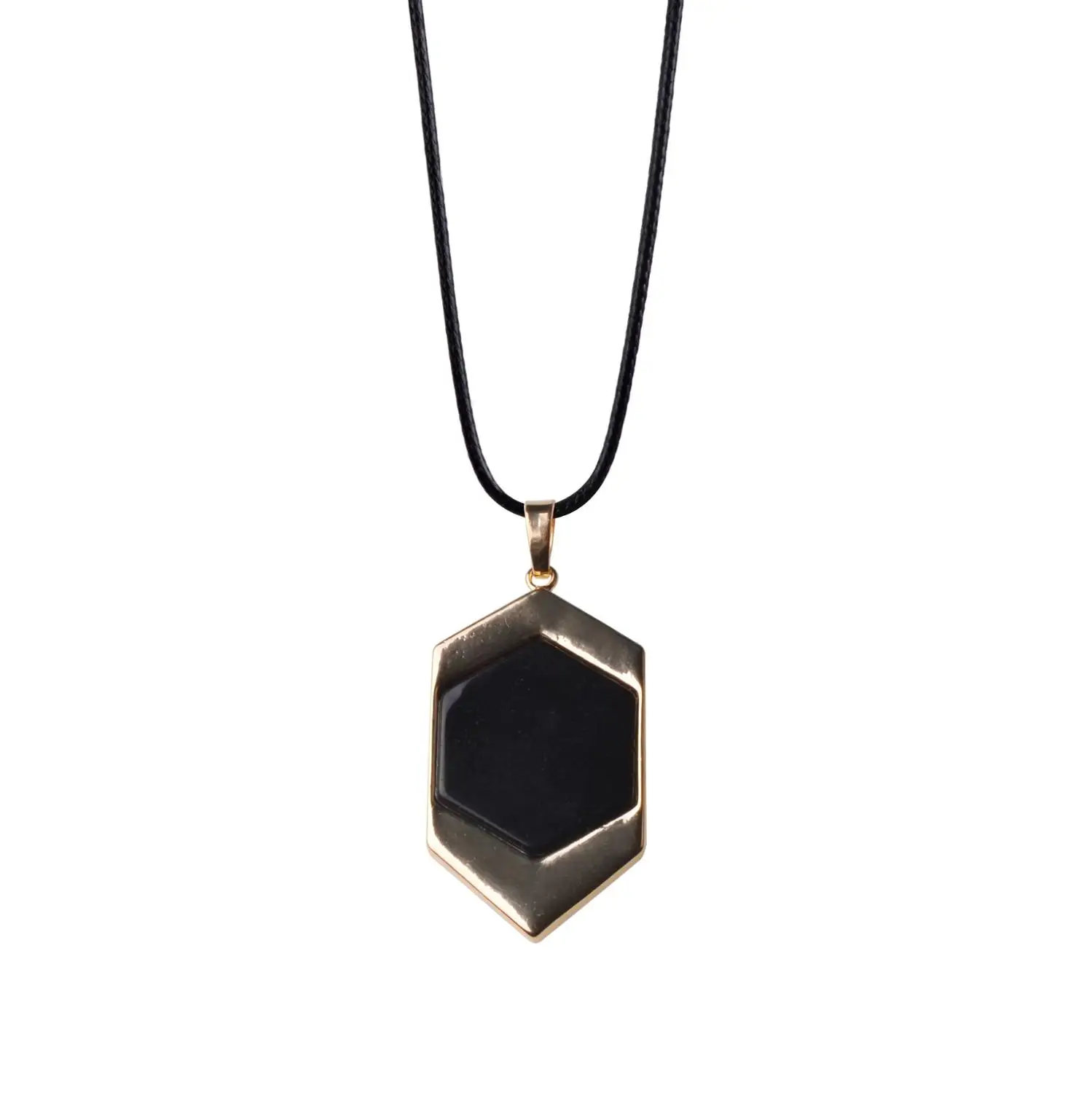 Drop shipping Black Obsidian pendant necklace obsidian star of RongDe Lucky Love Crystal Jewelry With Free Rope | Украшения и