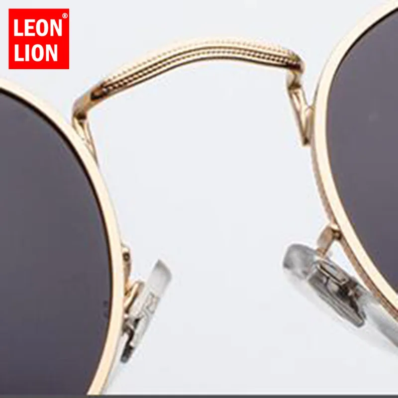 Солнечные очки LeonLion в винтажном стиле UV400 женские зеркальные аксессуары овальной