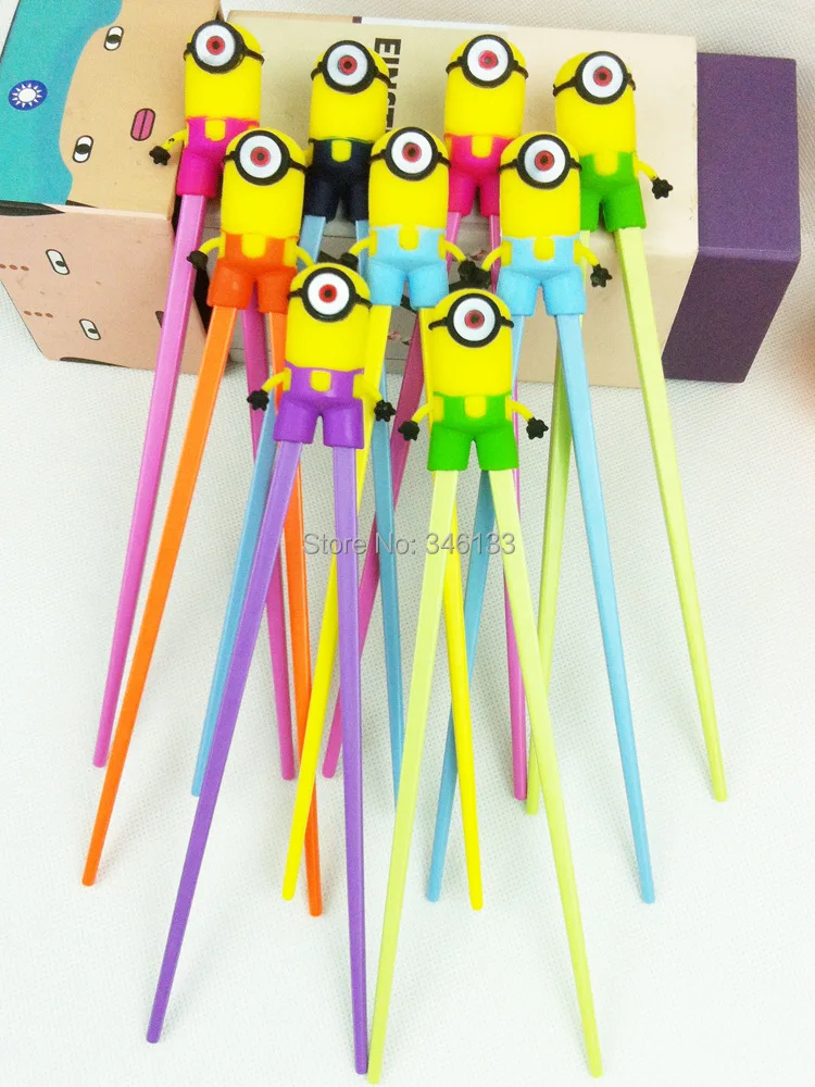 2018 оптовая продажа 200 пар палочек для еды с миньонами Гадкий я 2 Детские Обучающие