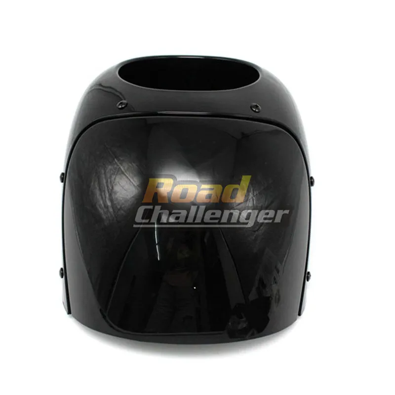 Для Harley Sportster XL 883 Dyna Street Glide мотоцикл Burly Outlaw 5-3/" фара обтекатель лобовое стекло 35-49 мм вилка трубы