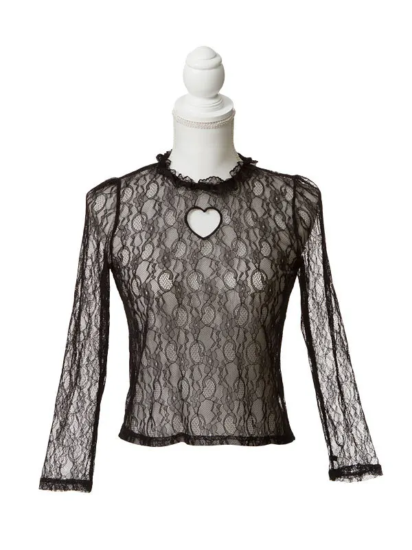 Новый Японии осень тонкий Кружевная рубашка Симпатичные тапочки с узором в виде