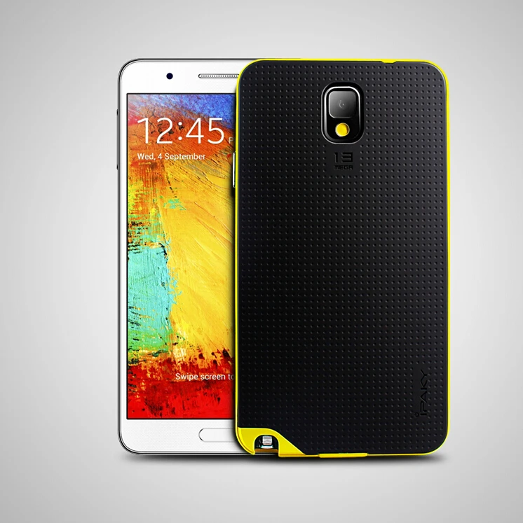 Для samsung Galaxy Note 3 чехол, Ipaky бренд PC рамка+ силиконовая задняя крышка чехол для мобильного телефона для samsung Galaxy Note3