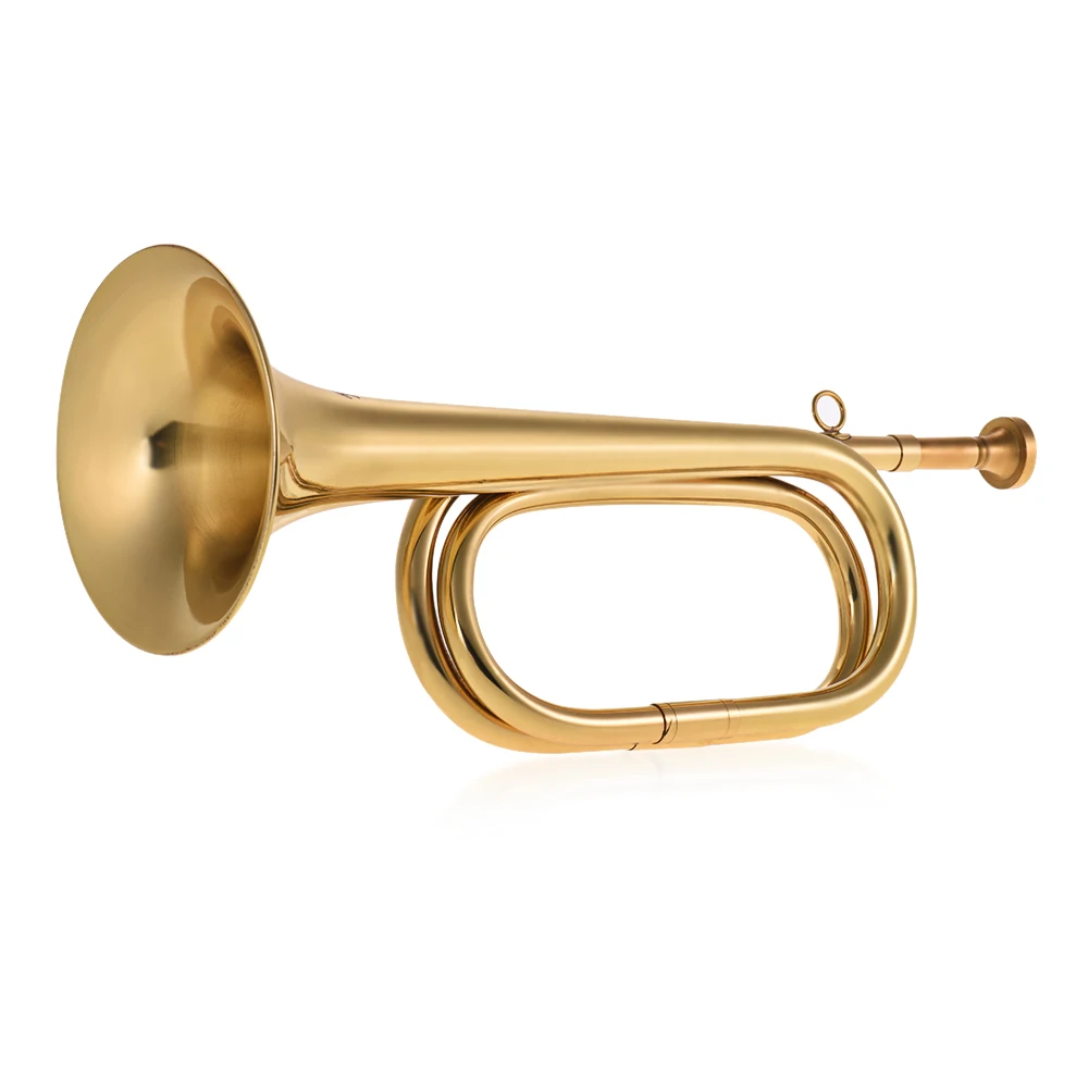 Muslady 2 шт./упак. латунный бугл B плоский кавалерийский Гудок с мундштуком