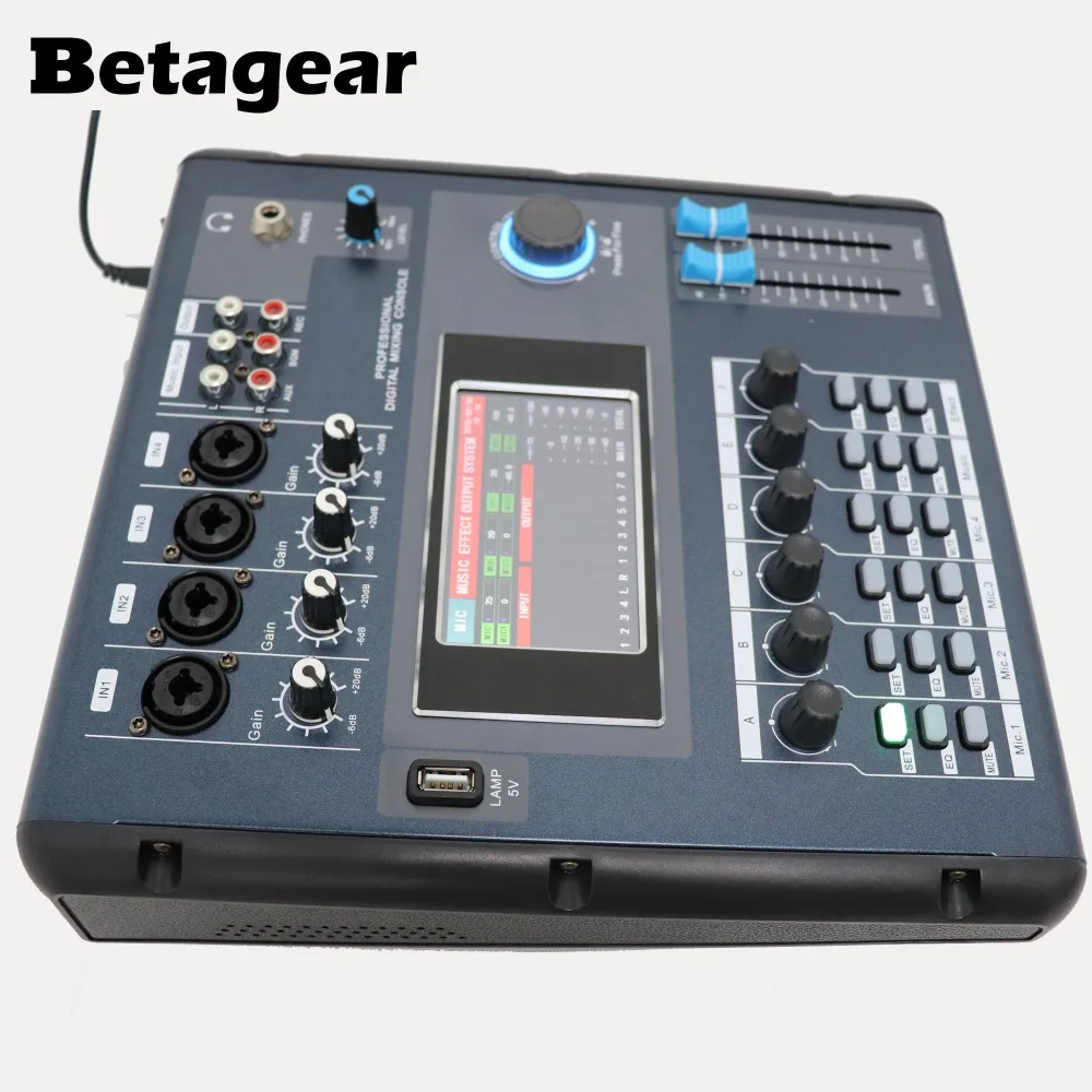 Betagear экран-сенсорный M2006 цифровой микшер аудио профессиональные микшерные пульты мини-микшер звука equipos de musica