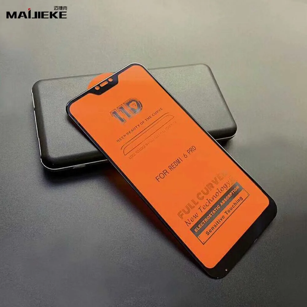 

11D Full Glue Tempered Glass For Xiaomi mi 5x 6x redmi Note 8 Pro Note 7 Note 6 Pro Note 4x Screen Protector Film Glass