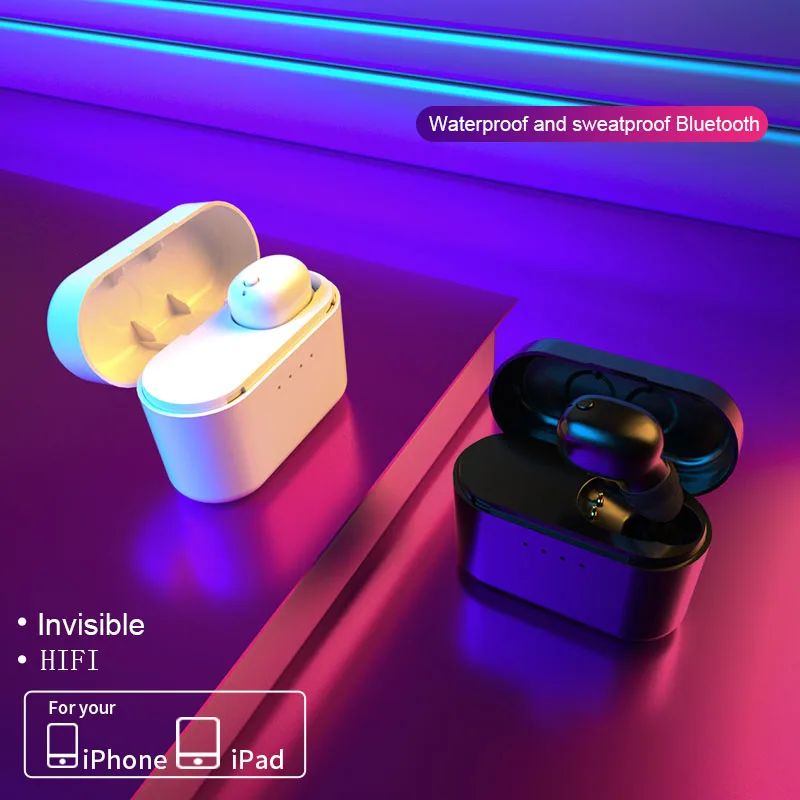 Z3 HIFI мини Bluetooth наушники с микрофоном беспроводная гарнитура музыкальные наушники Bluetooth V4.2 шумоподавление с зарядным устройством pk q26