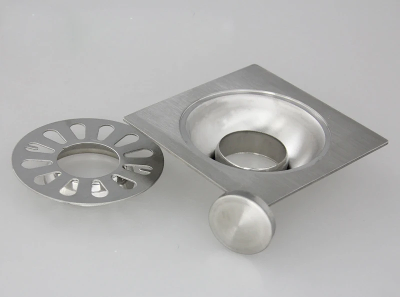 Высококачественный квадратный напольный Слив для ванной комнаты из нержавеющей
