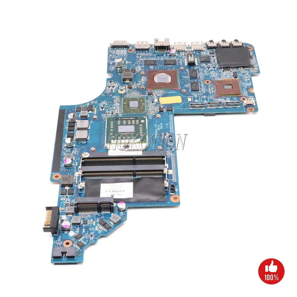 NOKOTION 641576-001 материнская плата для ноутбука hp PAVILION DV7 DV7-6000 Socket S1 DDR3 RS880MD HD6650 1 ГБ основная плата процессор