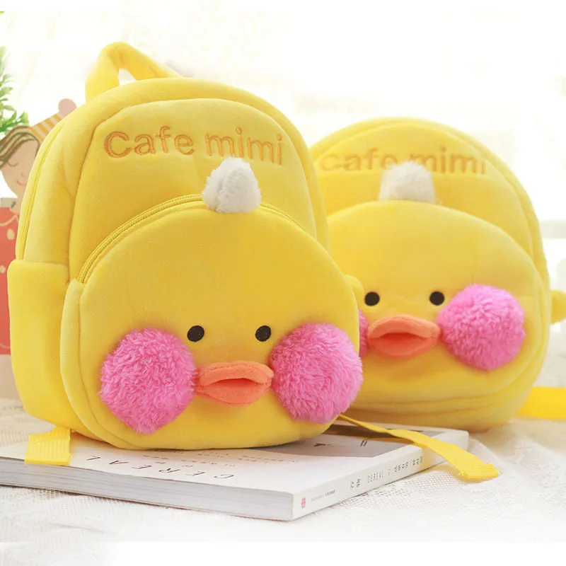Cute Animal Yellow Duck Plush Backpack Mini Bag Soft Toy kids School | Игрушки и хобби