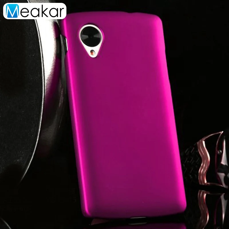 Матовая Пластик Coque 4.95For Nexus 5 чехол для LG Google Nexus 5 D820 D821 Em01l телефона чехол-лента на заднюю панель - Цвет: rose red