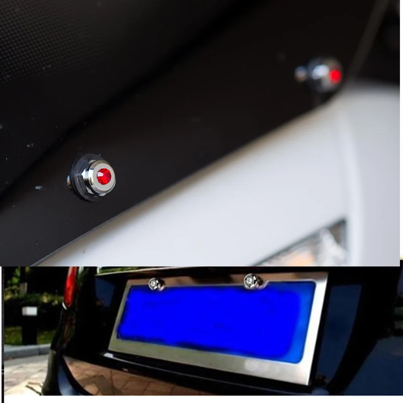 4 шт. Роскошные Алмазные винты для рамки номерного знака автомобиля Honda Civic 2006-2011