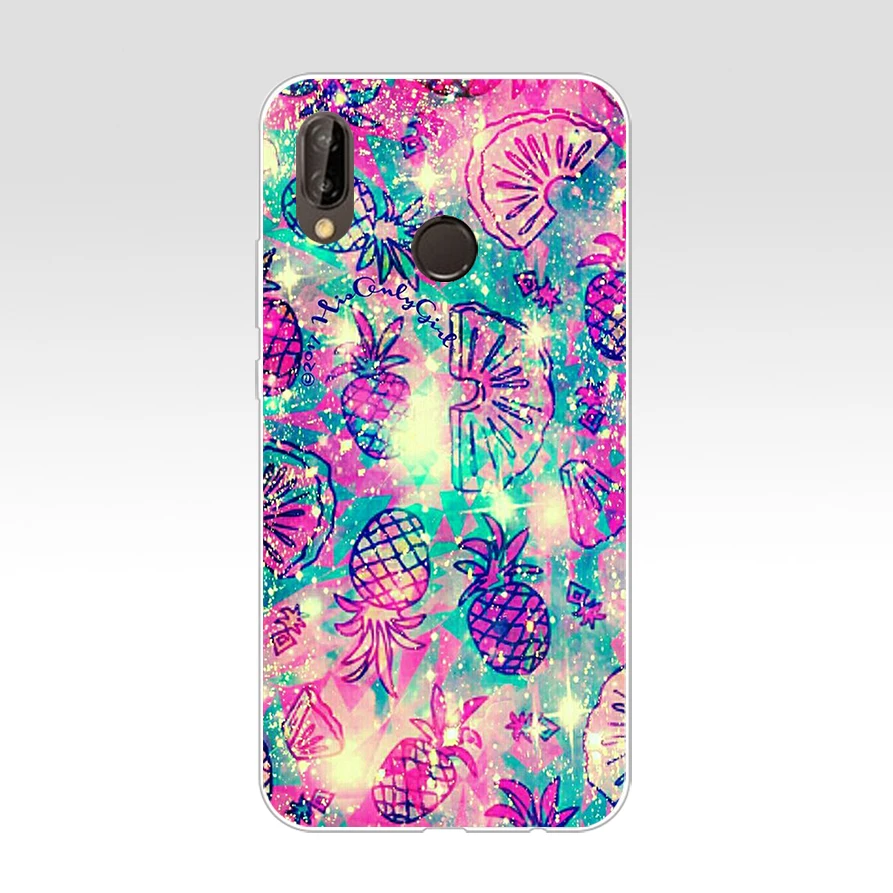 Чехол для Huawei P20 Lite 5 84 дюйма Мягкий Резиновый ТПУ силиконовый чехол задней панели