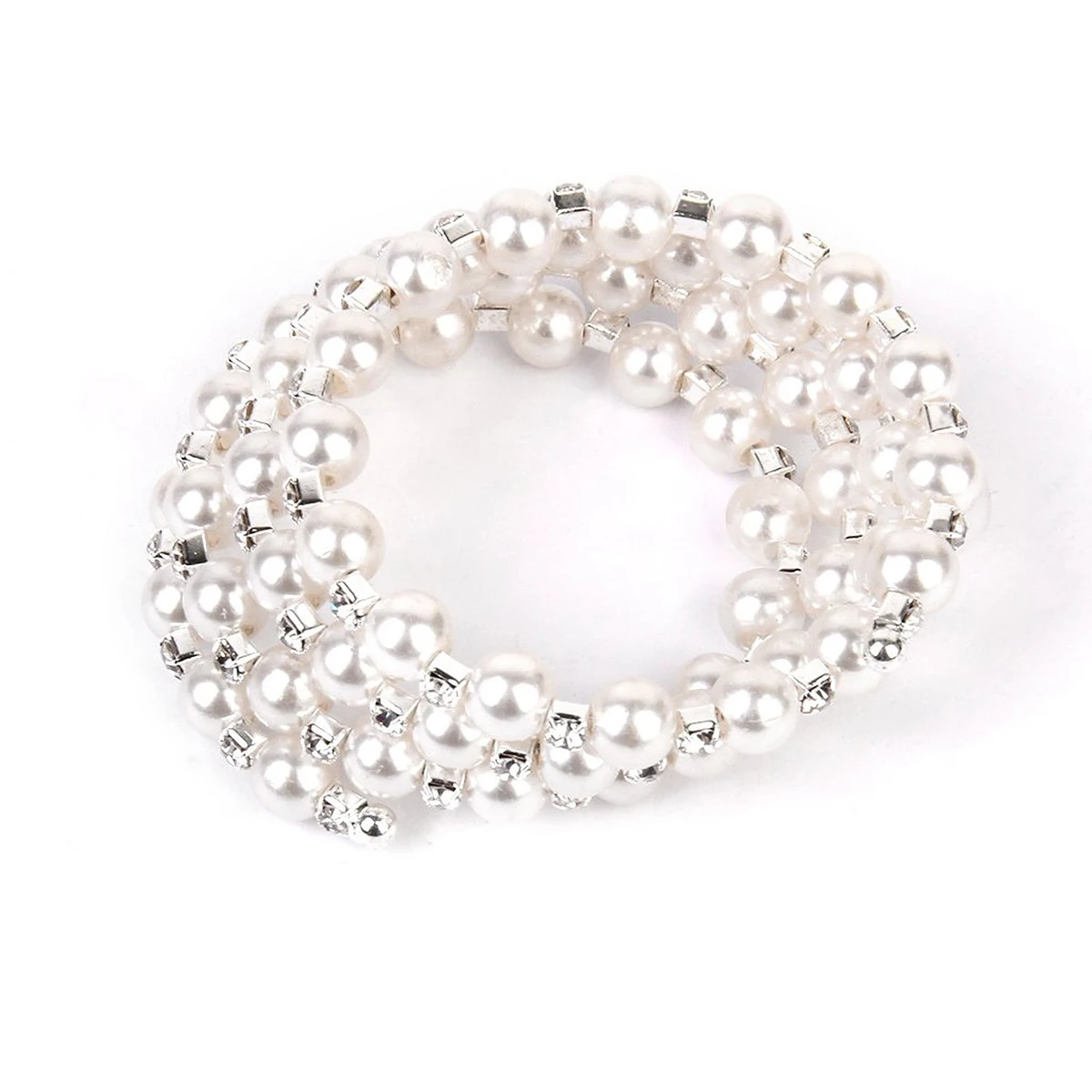 Свадебный браслет с искусственным жемчугом и стразами|bridal bangle|bracelet rhinestonebracelet