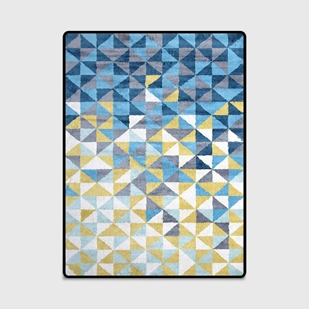 Carpet1 Nordic геометрический минималистский цвет желтый, синий; размеры 34–43 Площадь Ковры Гостиная Спальня современные большие нескользящие торшер прикроватная домашний дверной коврик - Цвет: Carpet1