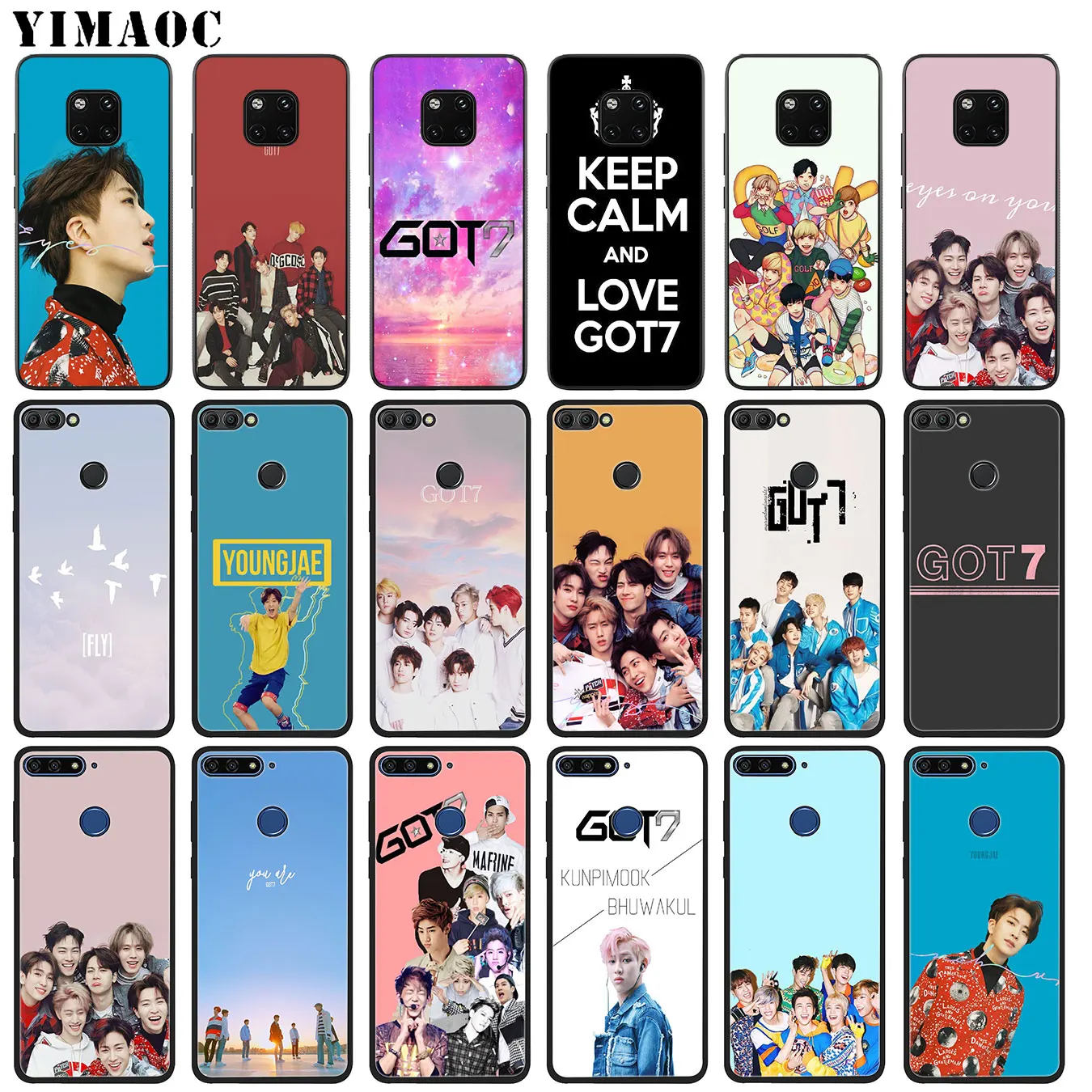 YIMAOC got7 kpop Mark JinYoung JB Мягкий силиконовый чехол для телефона Huawei Mate 30 20 10 Pro Lite Nova 5I 5t 5