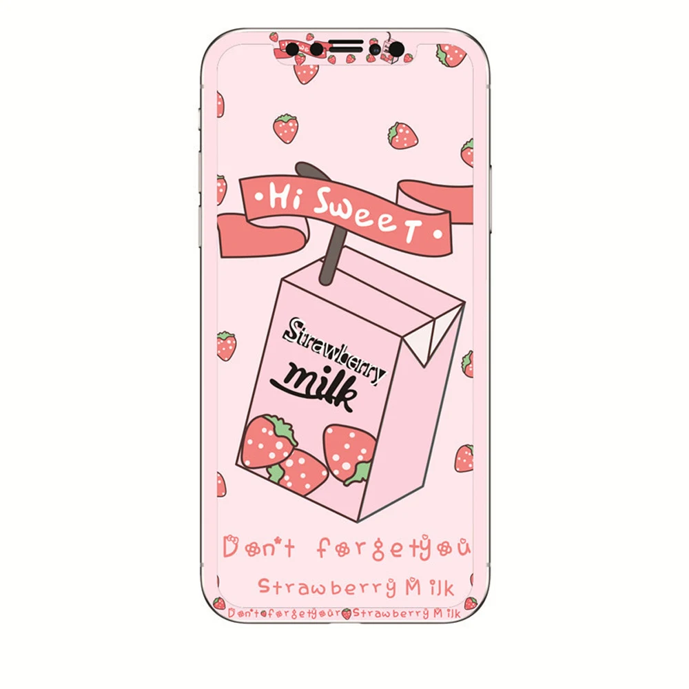 Прекрасный мультфильм белка Закаленное стекло протектор экрана для iPhone X XR XS Max Plus думая девушка Защитная стеклянная пленка для экрана
