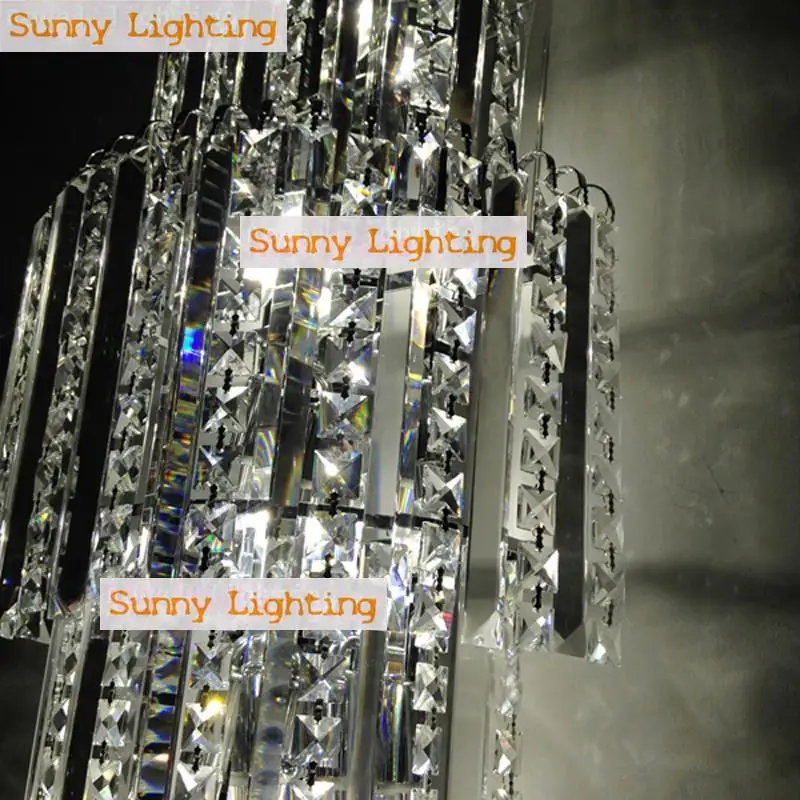 Домашний большой K9 хрустальный настенный светильник Крытый светодиодный