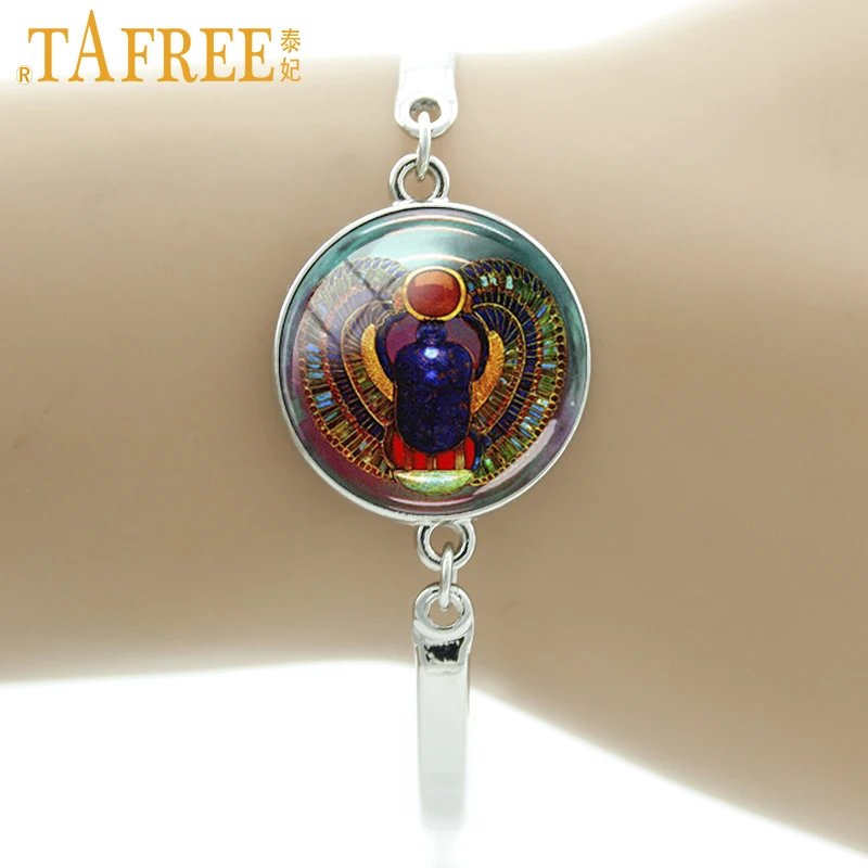 Браслеты TAFREE Egytian Black Scarab фантазийное существо стимпанк простые браслеты для
