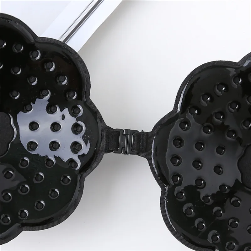 100 PCS New Women's Invisible Bra Strapless Froal Self Adhesive Bra Silicone Push Up Backless Bra