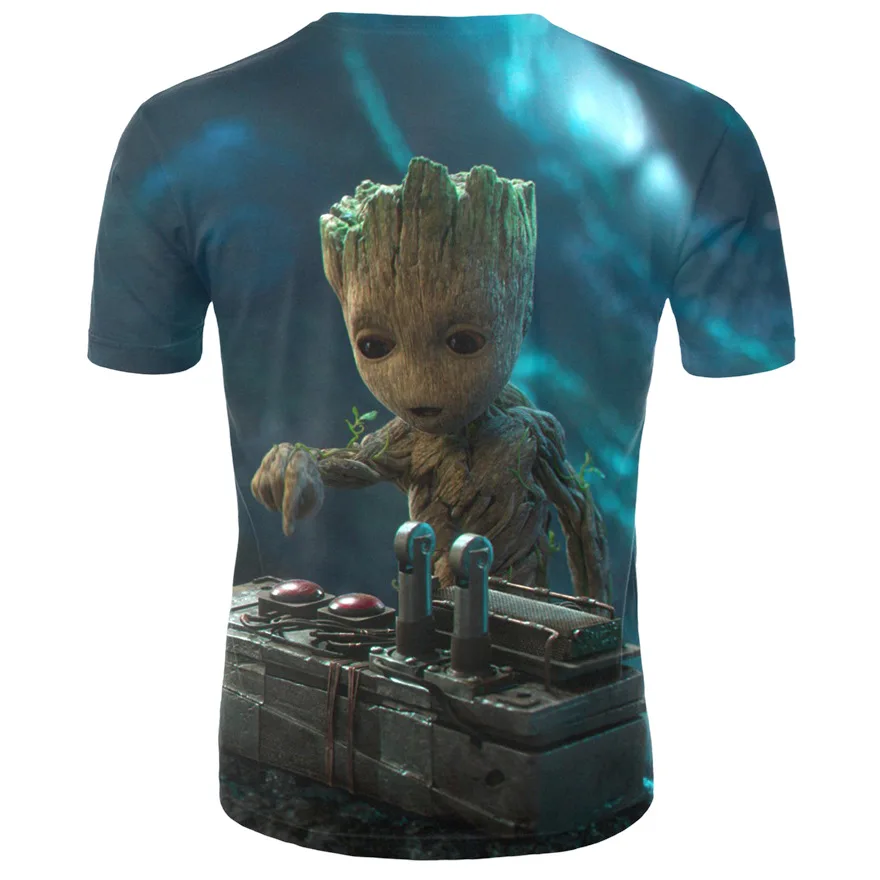 Groot футболки для мужчин унисекс X planet monarch Bounty Hunter фильм о супергероях стражи Галактики забавная Новинка 3d футболка