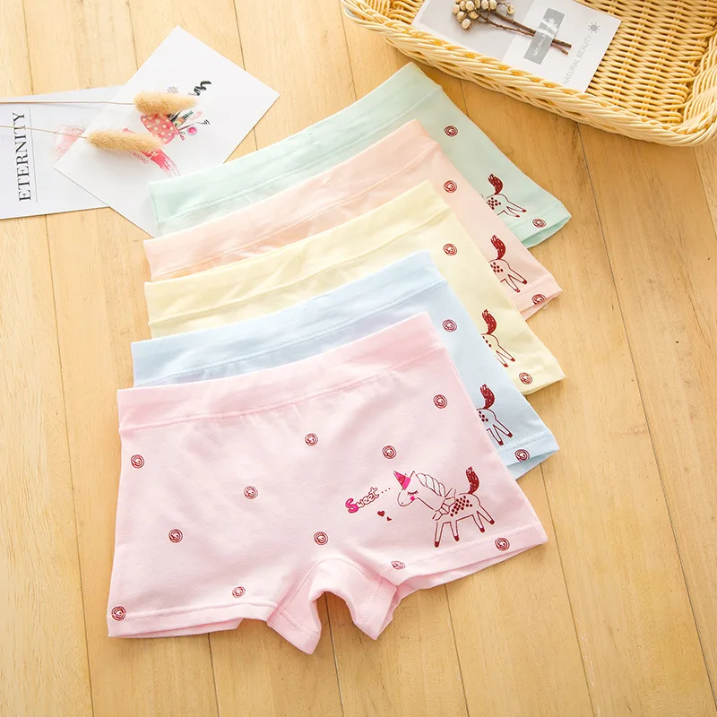 

hot sales Girl underwear Free shipping new arrived kids horse boxer short children panties 5pcs/lot 1-11y baby cotton