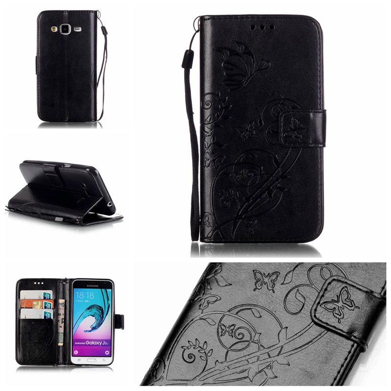 Кожаный чехол-книжка для samsung Galaxy J3 J36 6 SM-J320F/DS SM-J320FN SM-J320H/DS JSM-300F SM-J300H