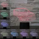 Светодиодный ночник 3D для украшения дома, лампа для седана, в подарок для подруги, спальни