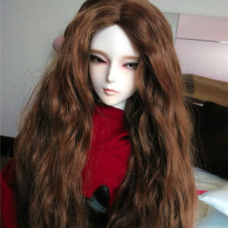 

2018 New Arrival 1/3 1/4 1/6 Bjd SD Doll Wig Wire Fashion Long Big Wavy Wig