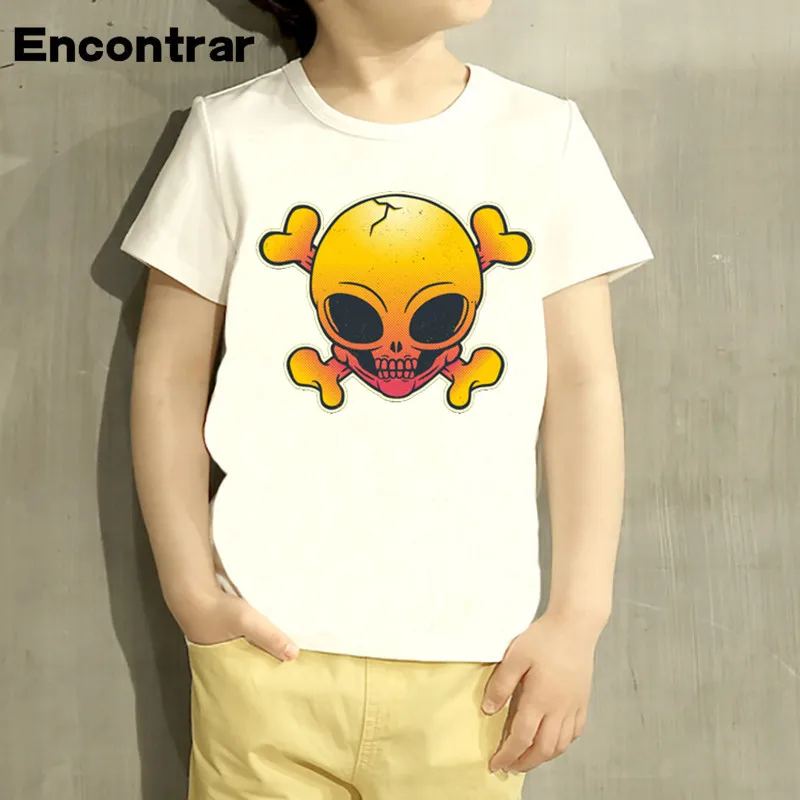 Детская футболка CuteCute Little Alien повседневные топы с короткими рукавами для