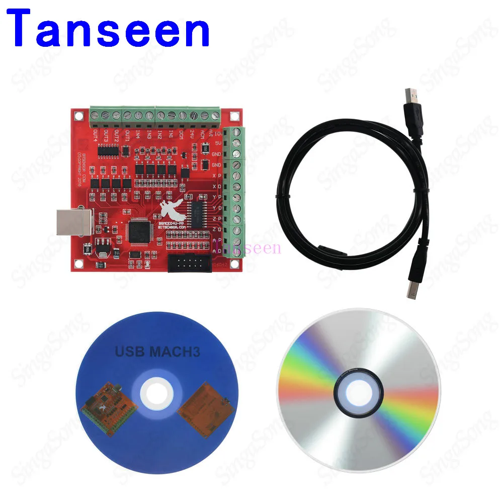CNC USB MACH3 100 кГц коммутационная плата 4 осевой интерфейс драйвер контроллер