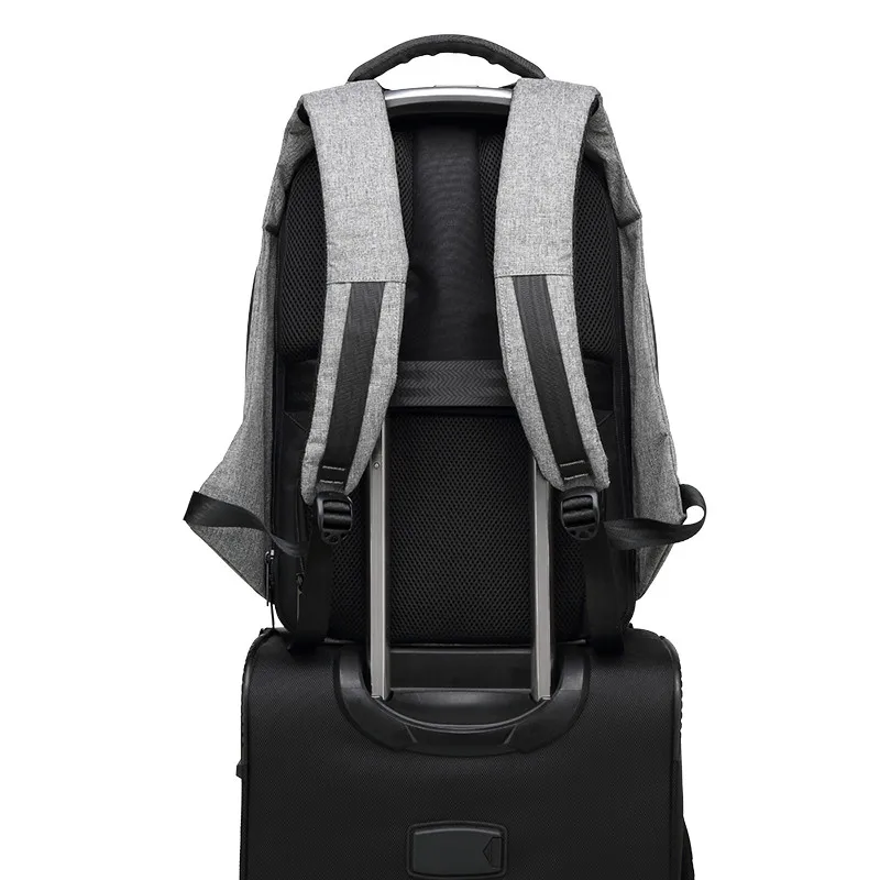 Рюкзак для ноутбука вместительный водонепроницаемый с usb зарядкой мужчин и