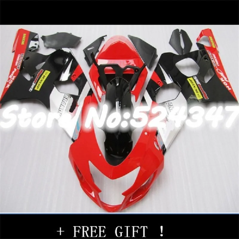 Nn мотоциклетные черный белый красный Обтекатели для GSXR 600 750 2004 2005 K4 GSXR600 GSXR750 04 05 R600